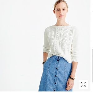 J. CREW COTTON CREWNECK SWEATER